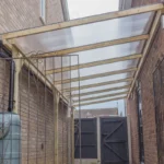 Lean-to Carport Adam with Multiwall Polycarbonate Roofing Sheets​
