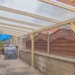 Lean-to Carport Adam with Multiwall Polycarbonate Roofing Sheets​