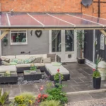 Lean-to Pergola Vista with Multiwall Polycarbonate Roofing Sheets​