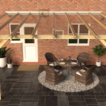 Lean-to Pergola SkyLite With EZ Glaze Glass Like Polycarbonate Roofing Sheets​