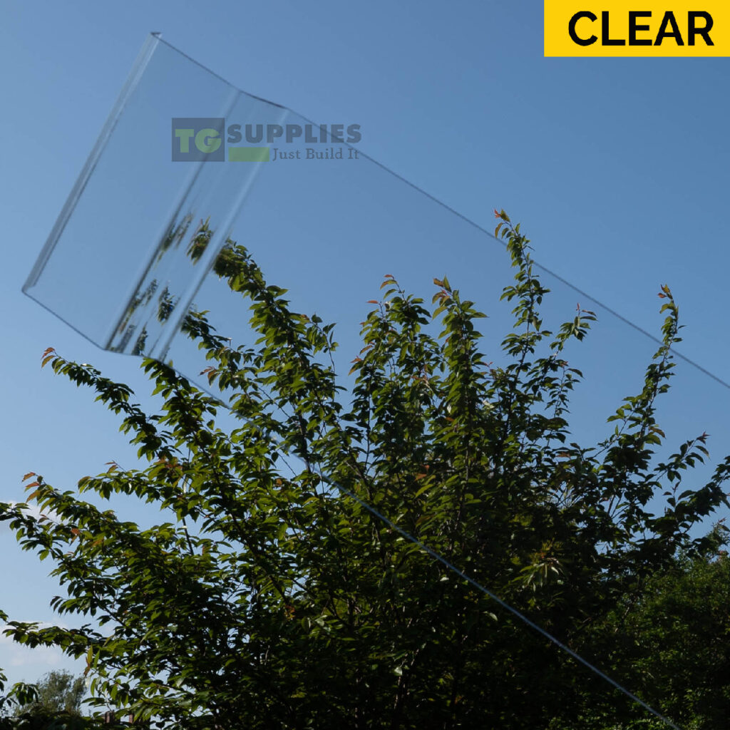 Clear Glass Like EZ Glaze Polycarbonate Roofing Sheet